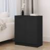 Sideboards 2 pcs Black 30x30x70 cm Engineered Wood Colour black Quantity in Package 2 