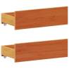 Bookcase Bed without Mattress 160x200 cm - Wax Brown Pine