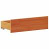 Bookcase Bed without Mattress 160x200 cm - Wax Brown Pine