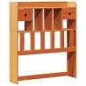 Bookcase Bed without Mattress Wax Brown 100x200 cm | HipoMarket