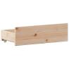 Bookcase Bed 135x190 cm Double Solid Pine Wood - Hipomarket