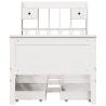 Bookcase Bed White 90x190 cm - Solid Pinewood Frame