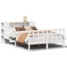 Bookcase Bed Without Mattress - White 120x190 cm Small Double