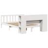 Bookcase Bed Without Mattress - White 120x190 cm Small Double