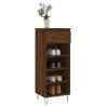 Shoe Cabinet Brown Oak - 40x36x105 cm Engineered Wood