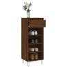 Shoe Cabinet Brown Oak - 40x36x105 cm Engineered Wood