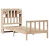 Bookcase Bed Single 90x190 cm - Solid Pine Wood Frame