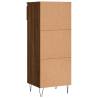 Shoe Cabinet Brown Oak - 40x36x105 cm Engineered Wood