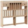 Bookcase Bed without Mattress 120x200 cm - Solid Pine Wood