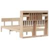 Bookcase Bed 135x190 cm Double Solid Wood Pine - HipoMarket