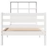 Bookcase Bed without Mattress - White 90x190 cm Solid Pine