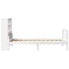 Bookcase Bed without Mattress - White 90x190 cm Solid Pine