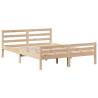 Bookcase Bed 150x200 cm King - Solid Pinewood | HipoMarket UK