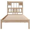 Bookcase Bed 90x200 cm - Solid Pine Wood Frame | HipoMarket