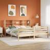  Bookcase Bed without Mattress 200x200 cm Solid Wood Pine Colour natural Size 200 x 200 cm 