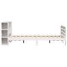 King Size Bed Frame without Mattress - White Solid Pine 150x200cm