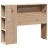 Bookcase Bed Without Mattress - Solid Wood Pine 90x190 cm Single