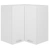 Hanging Corner Cabinet White 57x57x60 cm Engineered Wood Colour white Quantity in Package 1 Model 1x hanging corner cabinet 57 cm Number of 