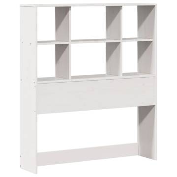 Bookcase Bed without Mattress - White 90x200 cm Solid Pine