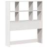 Bookcase Bed without Mattress - White 90x200 cm Solid Pine