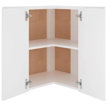 Hanging Corner Cabinet White - Space Saving Storage Solution