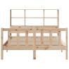 Bookcase Bed 160x200 cm - Solid Pine Wood Frame | Hipomarket UK