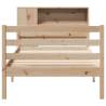 Bookcase Bed 75x190 cm | Solid Pine Wood, No Mattress