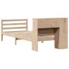 Bookcase Bed 75x190 cm | Solid Pine Wood, No Mattress