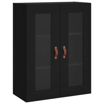 Stylish Highboard Black 69.5x34x180 cm - Durable Engineered Wood