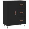 Stylish Highboard Black 69.5x34x180 cm - Durable Engineered Wood