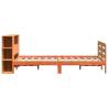 Solid Wood Pine Bed Frame without Mattress - Wax Brown 120x200 cm