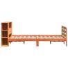 Solid Wood Pine Bed Frame 140x200 cm - Wax Brown | HipoMarket