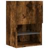 Stylish Smoked Oak TV Cabinets with LED Lights - 2 pcs