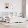  Bed Frame without Mattress White 180x200 cm Super King Solid Wood Pine Colour white Size 180 x 200 cm 