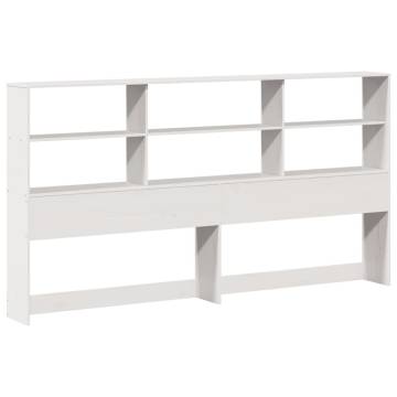 White Super King Bed Frame 180x200 cm - Solid Pine | HipoMarket