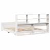 White Super King Bed Frame 180x200 cm - Solid Pine | HipoMarket