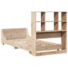 Solid Wood Pine Bed Frame 100x200 cm Without Mattress