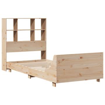 Solid Pine Bed Frame 90x190 cm | Stylish & Space-Saving