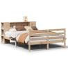 Bookcase Bed King Size 150x200 cm - Solid Pine Wood