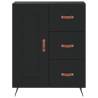 Elegant Highboard Black 69.5x34x180 cm - Stylish Storage Solution