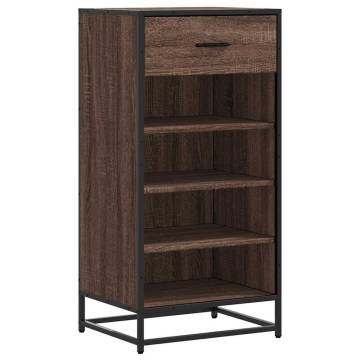 Shoe Rack Brown Oak 48x38x97.5 cm - Durable & Stylish Storage