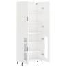 Highboard High Gloss White - Stylish Engineered Wood Storage