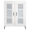 Highboard High Gloss White - Stylish Engineered Wood Storage