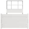 Bookcase Bed Without Mattress - White 90x200cm Solid Pine