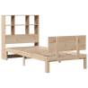 Bookcase Bed 75x190cm Small Single - Solid Pine Wood | HipoMarket