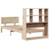 Bookcase Bed without Mattress - 90x190cm Solid Pine Wood