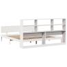 Bookcase Bed without Mattress - White 180x200 cm Super King