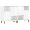 High Gloss White Sideboards 2 pcs | Stylish Storage Solution