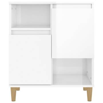 High Gloss White Sideboards 2 pcs | Stylish Storage Solution