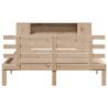 Bookcase Bed 120x200cm - Solid Pine Wood Frame | Hipomarket